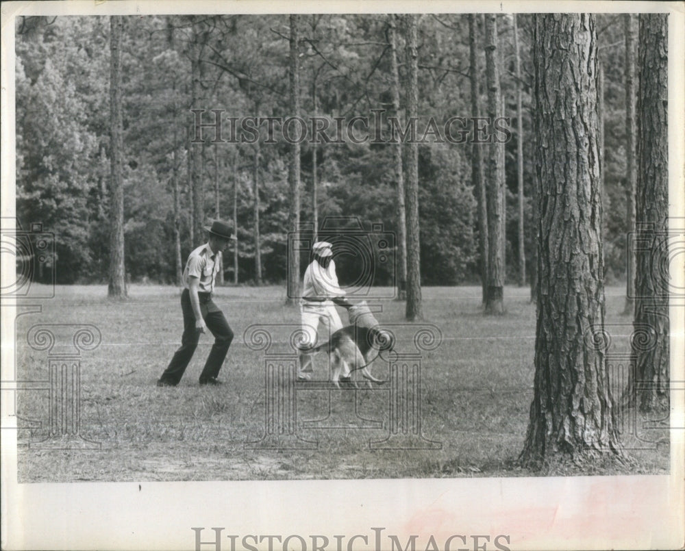 1965 Press Photo Raiford Prison/Police Dog Training- RSA36063- Historic Images