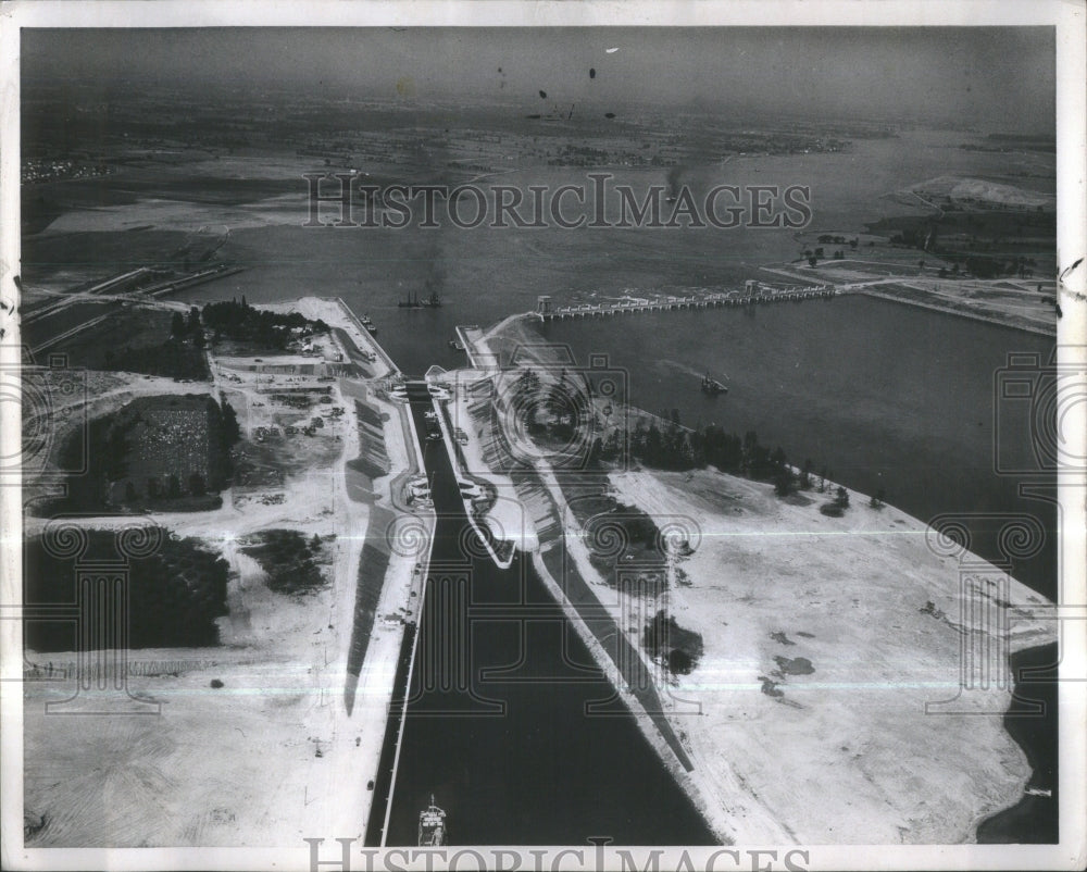 1959 Press Photo Iroquois Lock Dam Long Sault Power- RSA37237- Historic Images