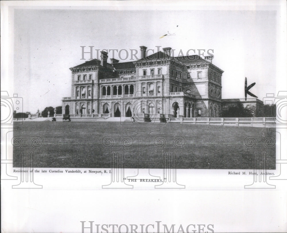 1957 Press Photo Breaker Mansion Built Cornelius Public- Historic Images