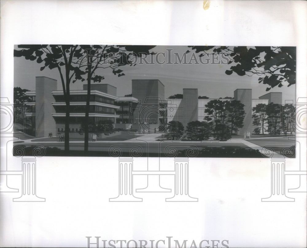 1964 Press Photo Physical Science Building Southern Ill- Historic Images