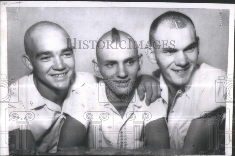 1955 Press Photo latest male fashion haircuts Birmingha- RSA39467- Historic Images