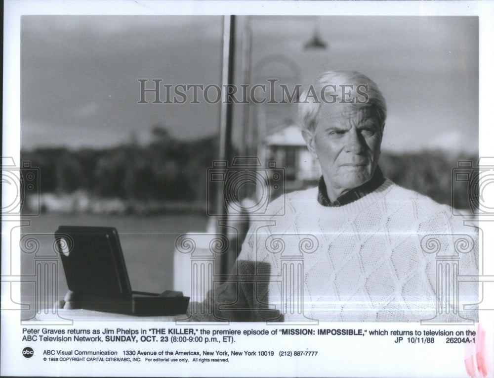 1996 Press Photo Mission Impossible Series Graves Guest- RSA40029- Historic Images