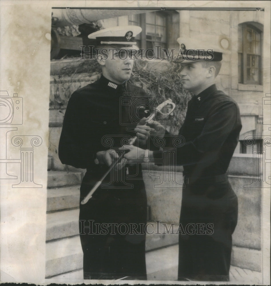 1961 Press Photo Command Change Annapolis Ceremony- RSA41061- Historic Images