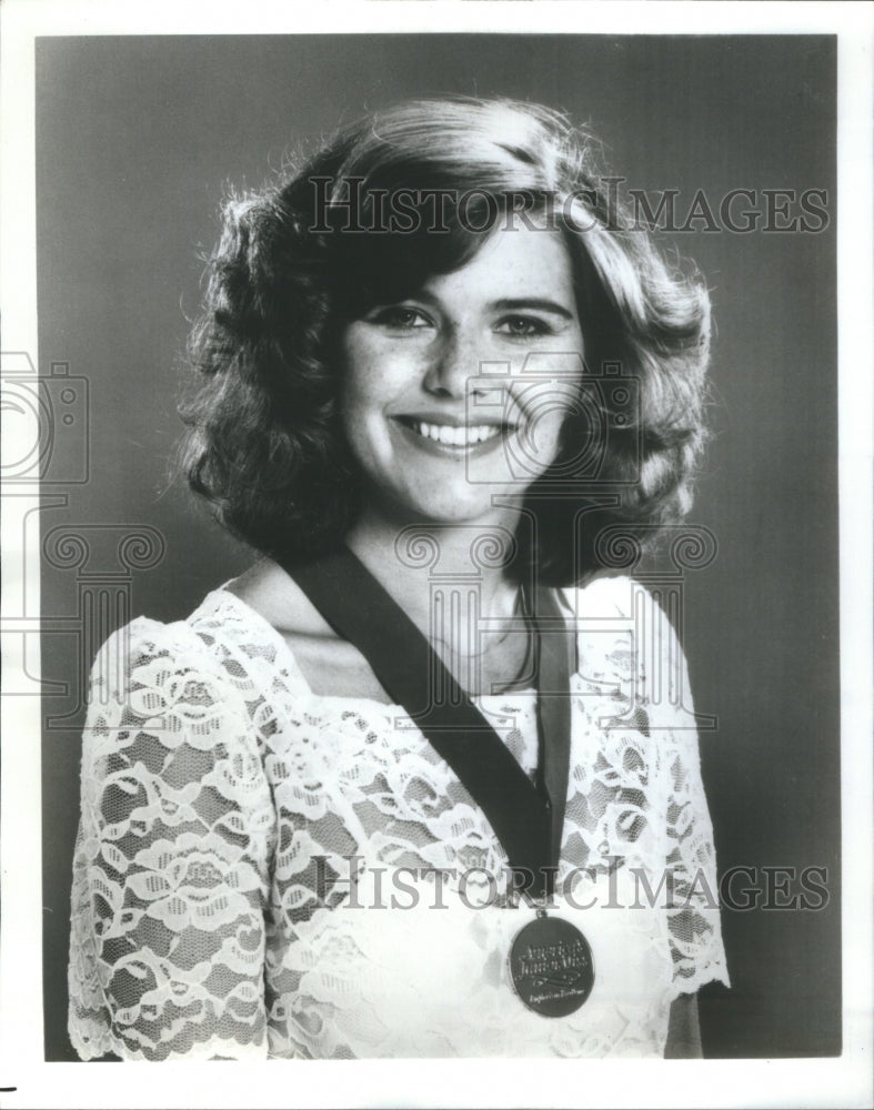 1985 Press Photo Amber Kvanli America Junior Miss- Historic Images