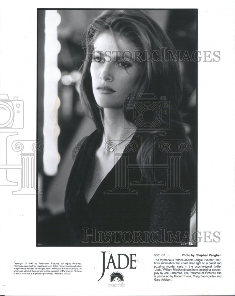 1995 Press Photo Angie Everhart Stars In Jade- RSA42107- Historic Images