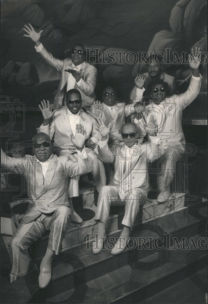 1988 Press Photo Music Group Five Blind Boys Of Alabama- RSA42813- Historic Images