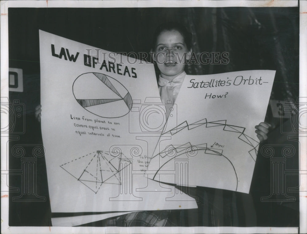 1958 Press Photo Bernadette Londak high School Senior- RSA43407- Historic Images