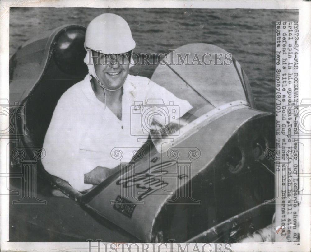 1956 Press Photo Band Leader Guy Lombardo Violinist- Historic Images