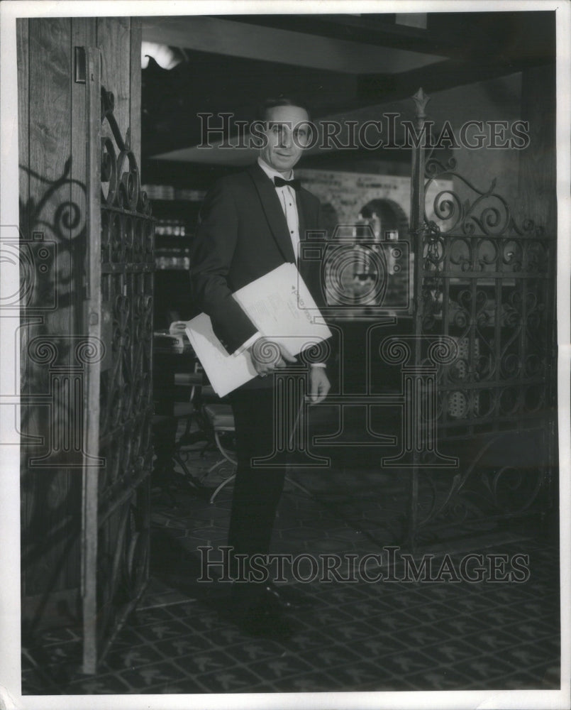 1972 Press Photo Famous Maitre d' Adelmo Lomagno- Historic Images