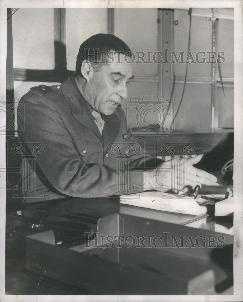 1951 Press Photo Gen Marie Isidore Edouard LeCoguiec- RSA48471- Historic Images