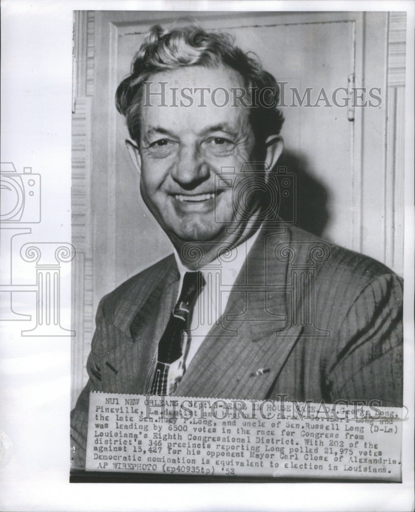 1952 Press Photo Dr George Long Sen Russell Dentist - Historic Images