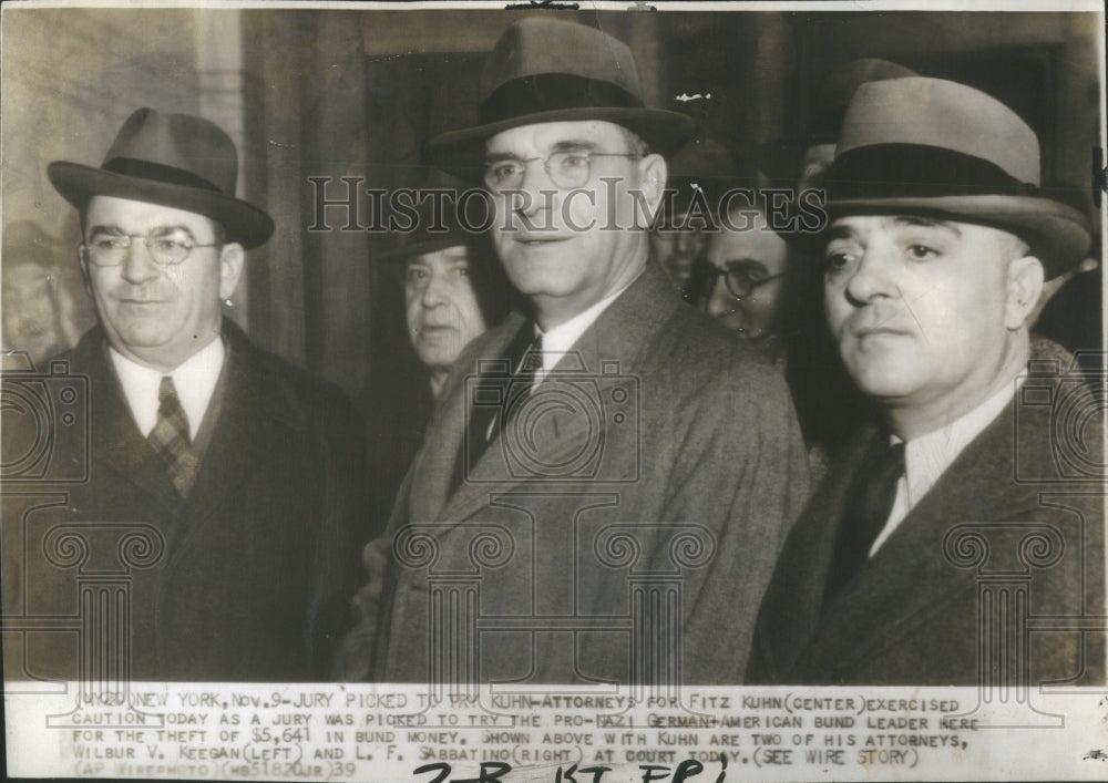 1939 Press Photo JURY KUHN ATTORNEY German American- Historic Images