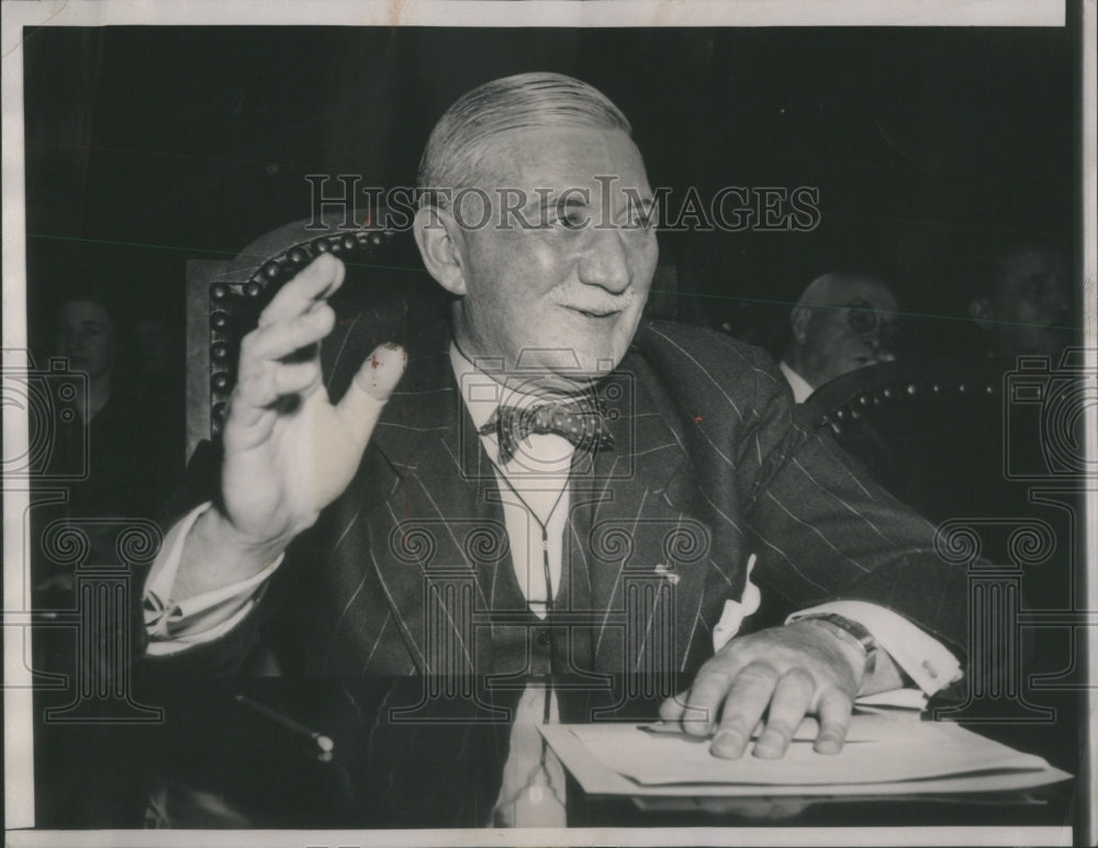 1941 Press Photo William Knudser Judiciary Committee- RSA49879- Historic Images