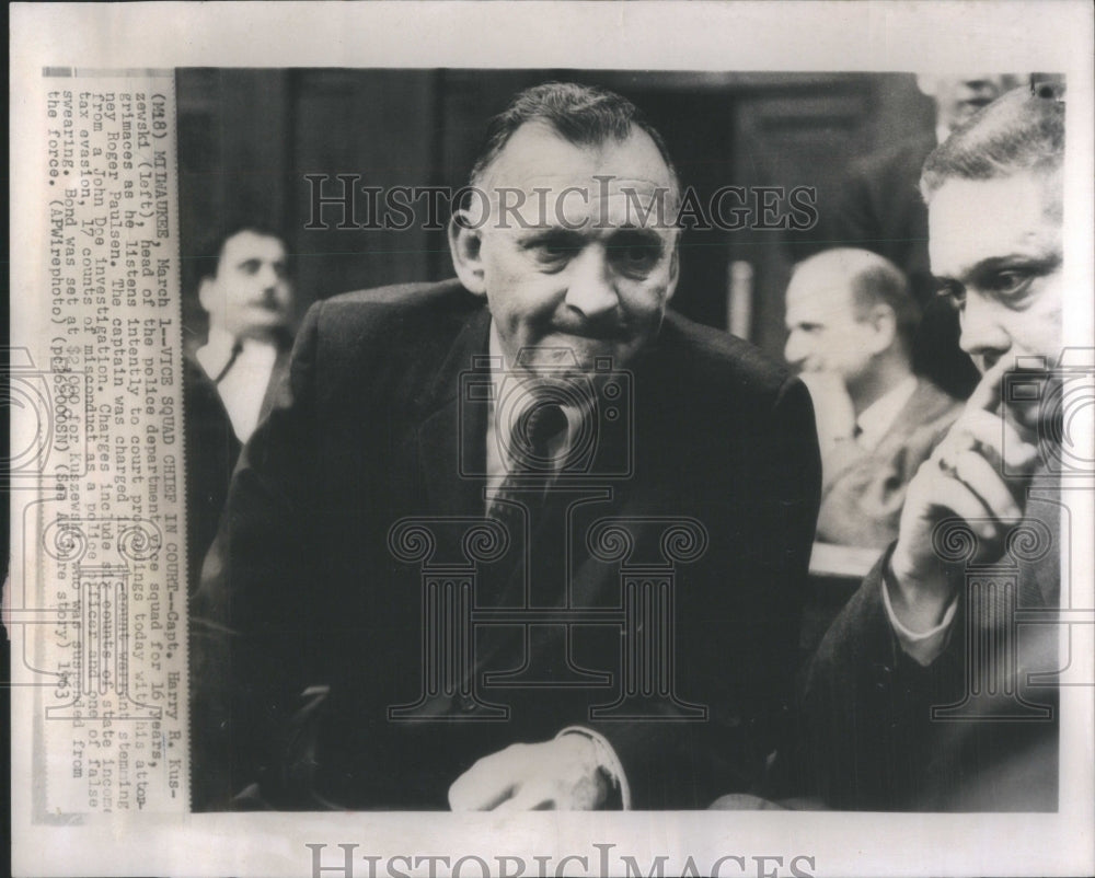 1968 Press Photo Capt. Harry R. Kuszewaki Police Head- RSA50177- Historic Images