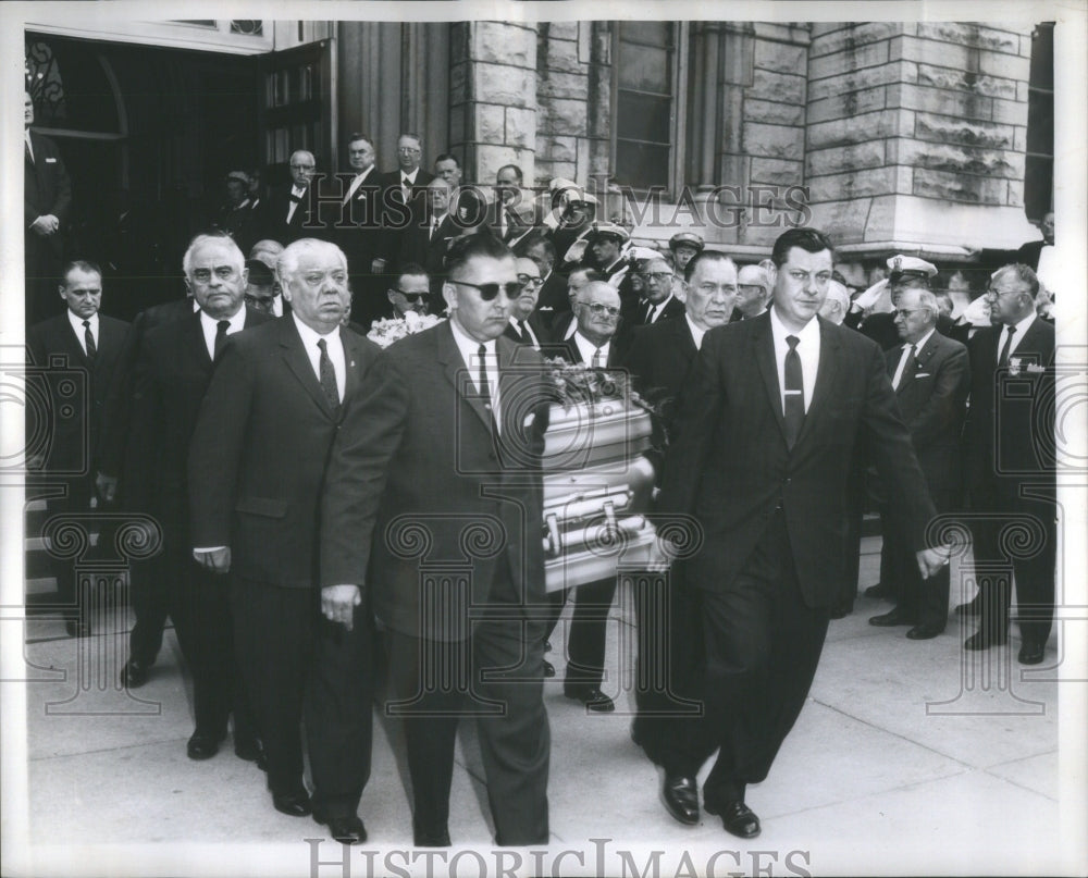 1961 Press Photo Sen. Williams J Conners Funeral- Historic Images