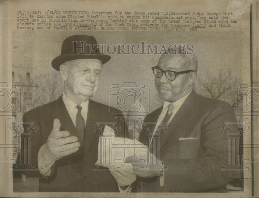 1967 Press Photo Attorney District Judge George Hart- RSA54519- Historic Images