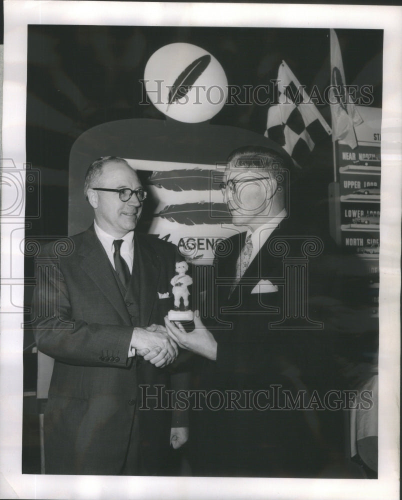 1955 Press Photo George M. Hayes, Field Enterprises- Historic Images