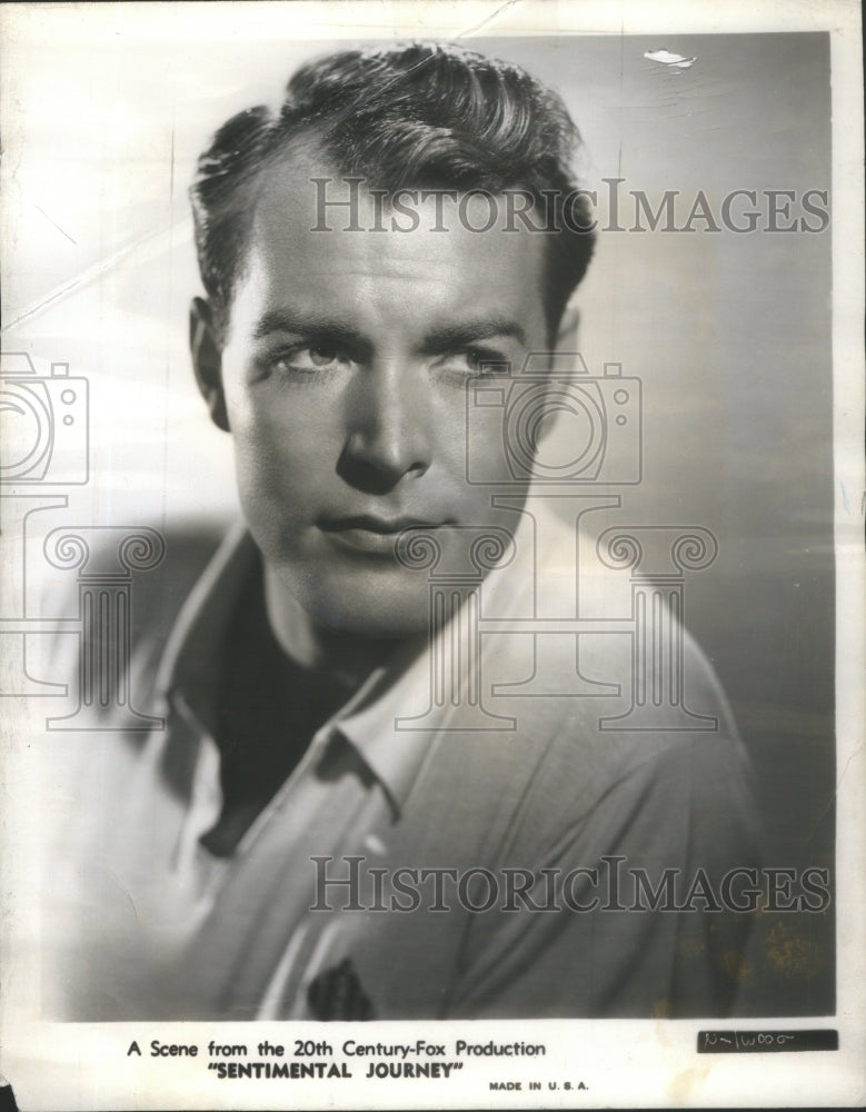 1949 Press Photo Glenn Langan Sentimental Journey Scene- RSA56231- Historic Images