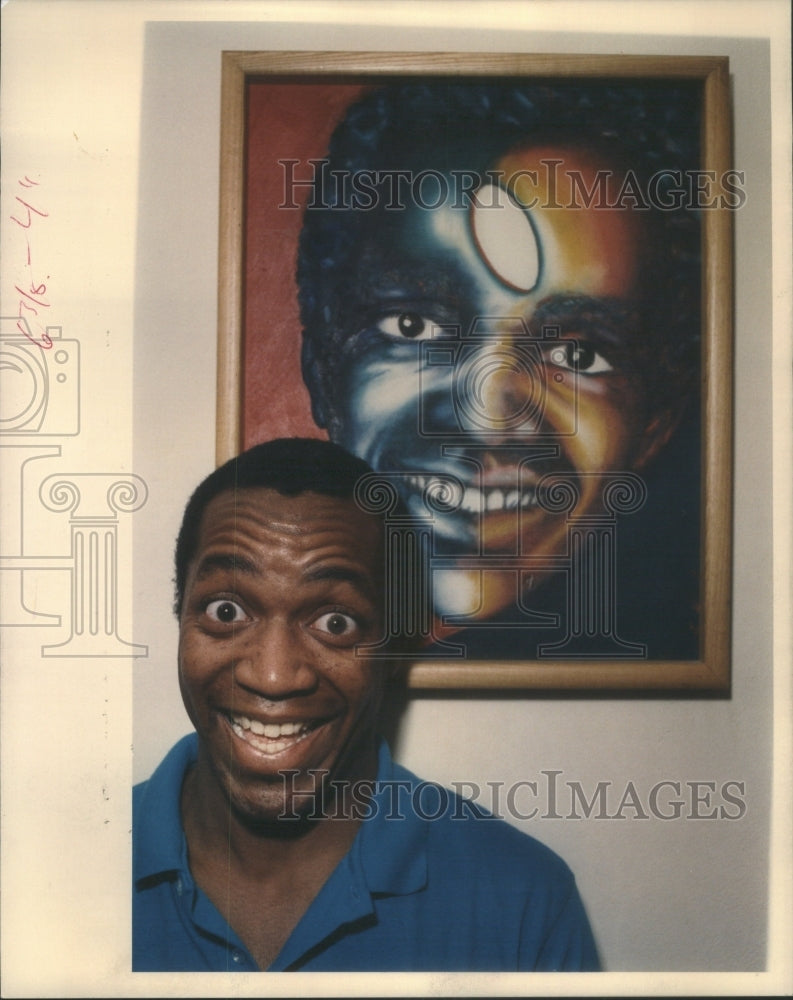 1987 Press Photo Aaron Freeman Chicago Comedian- RSA58587- Historic Images
