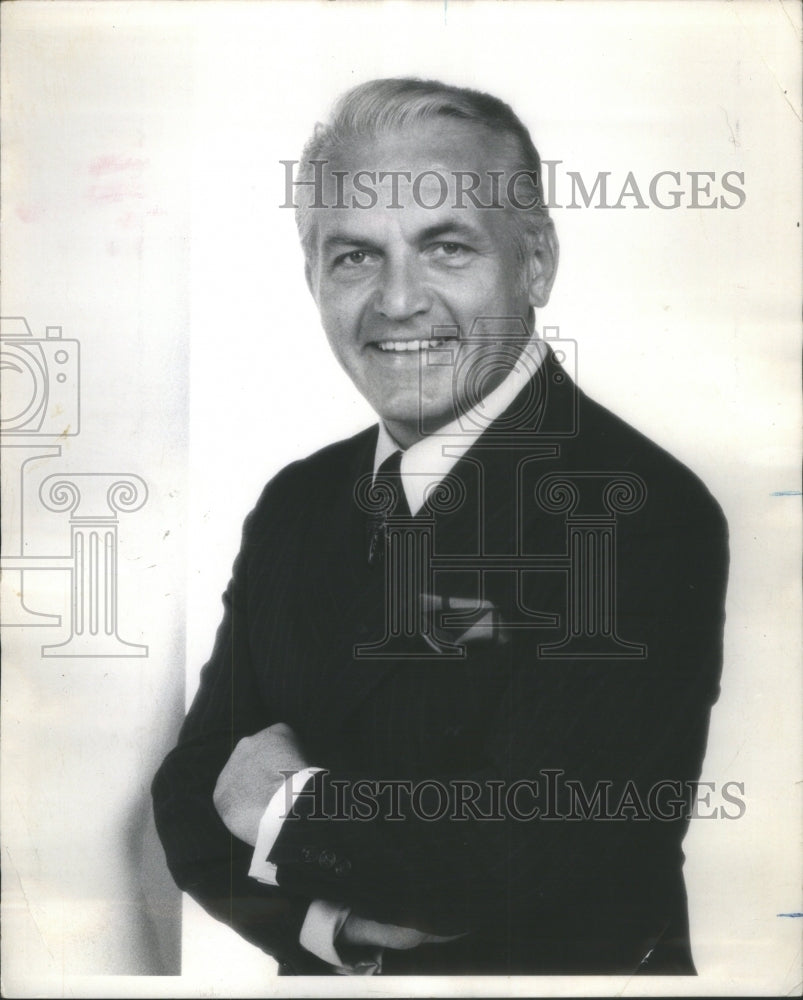 1974 Press Photo Ted Knight Baxter anchorman Six news show- RSA59891- Historic Images