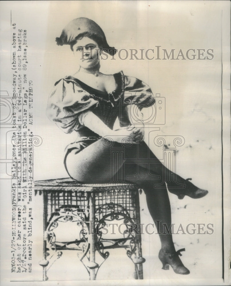1949 Press Photo Frankin Balley Toast Broadway Sanitarium Court Hear MIllion- Historic Images