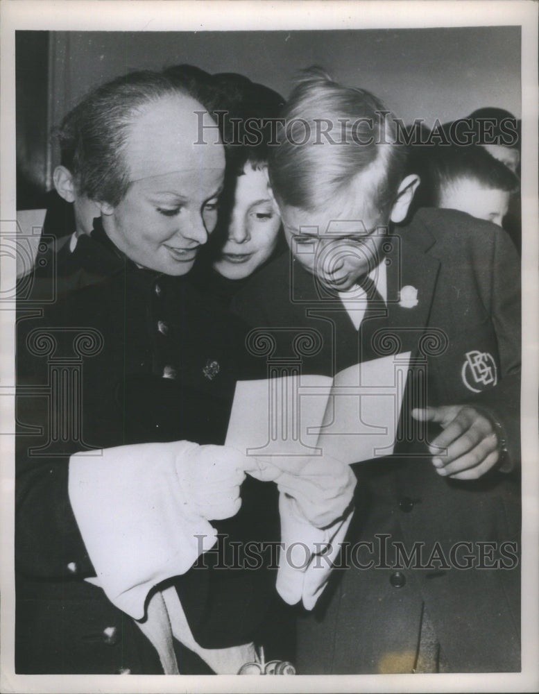 1958 Press Photo Stockholm. Sweden little Hair Sweden Crown Price Gustaf Sports- Historic Images