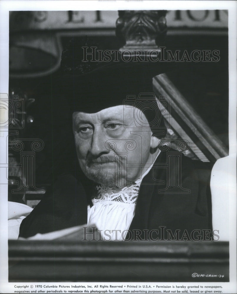 1970 Press Photo Felix Aylmer Plays The Role Of Archbishop Laud In "Cromwell"- Historic Images