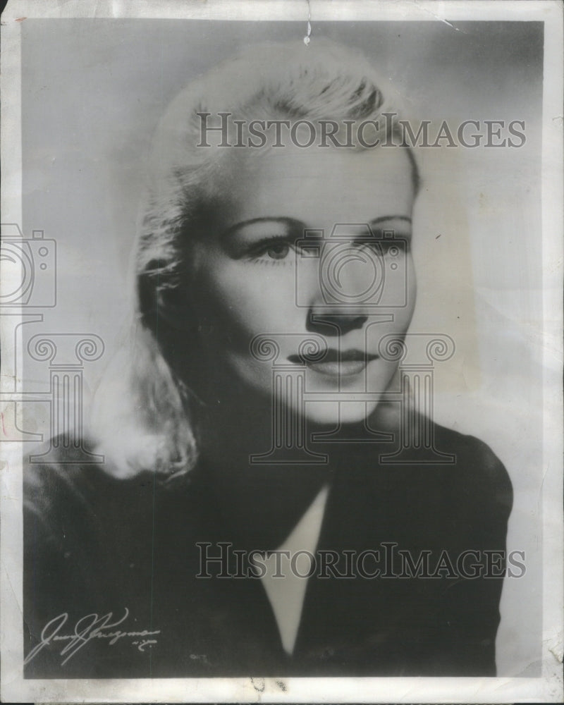 1954 Press Photo Miss Haydon stage movie star George Jean Nathan dramatic IL- Historic Images