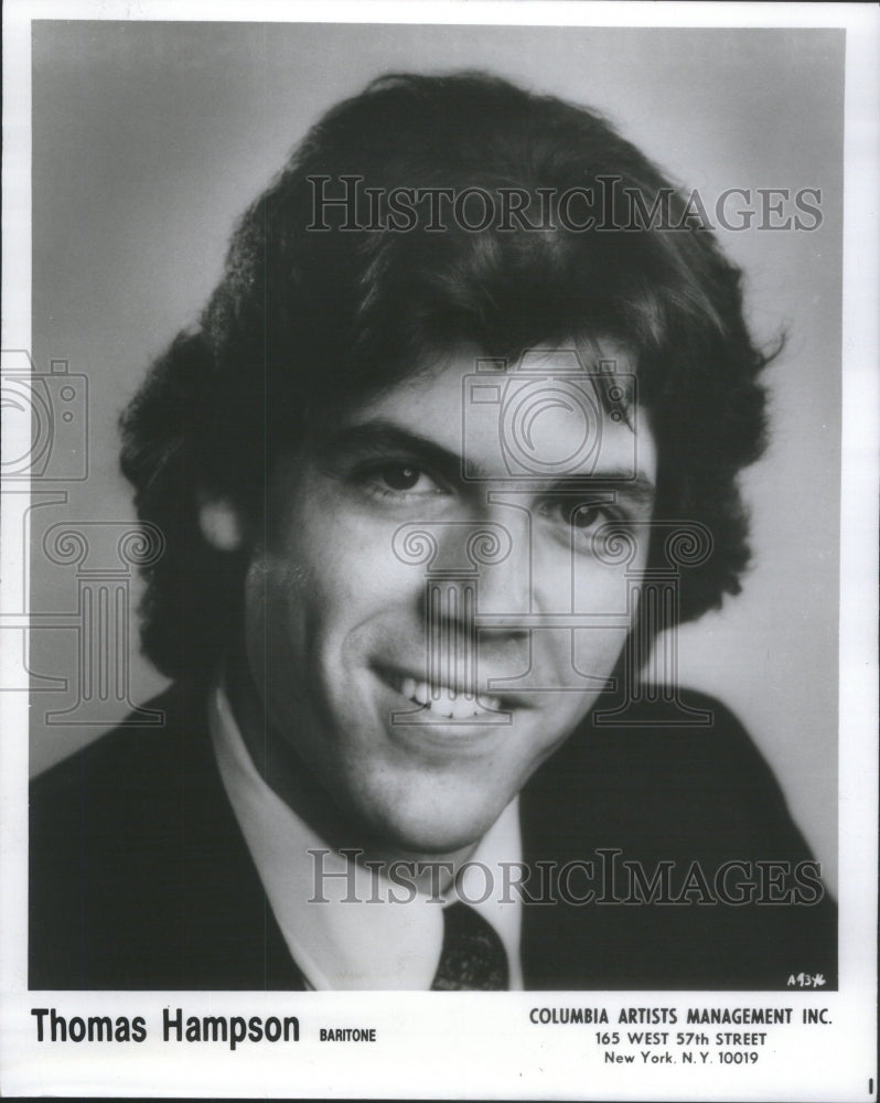 1996 Press Photo Thomas Hampson American Lyric Baritone- RSA63975- Historic Images