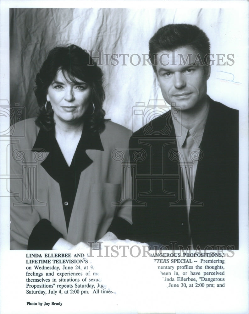 1990 Press Photo Linda Ellerbee American journalist Washington DC NBC News- Historic Images