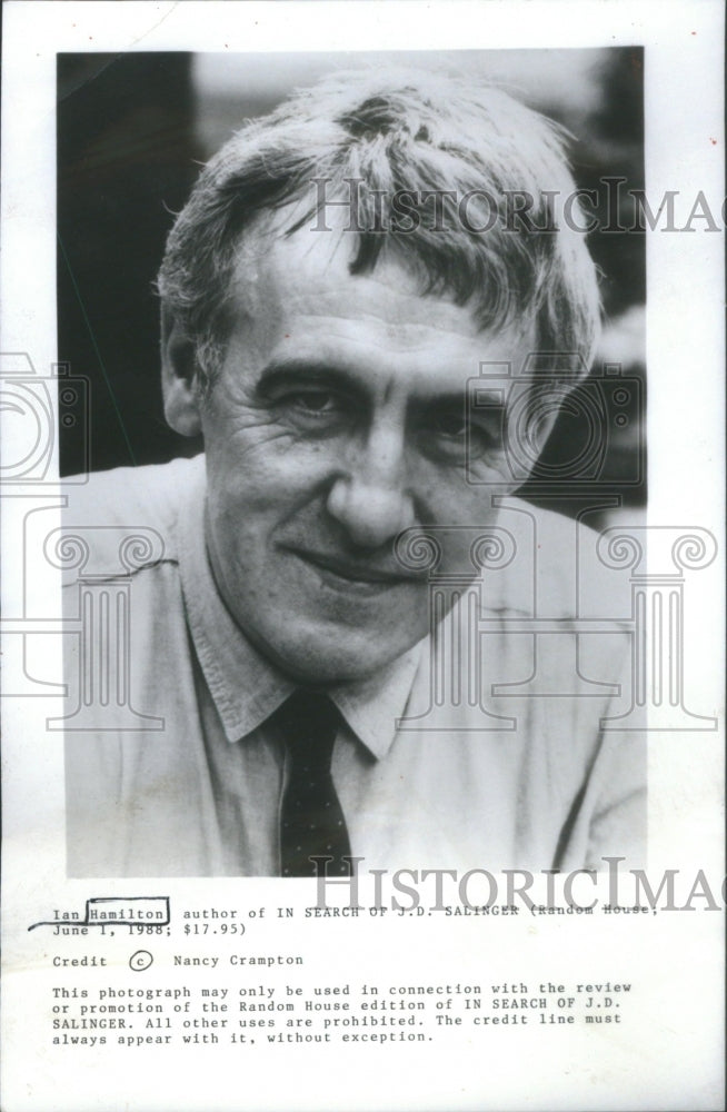 1988 Press Photo Ian Hamilton American Author.- RSA64067- Historic Images