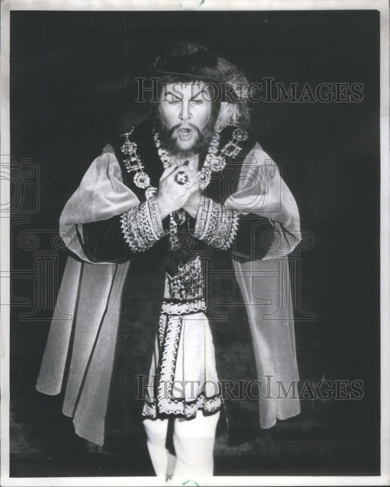 1970 Press Photo Donald Gramm Anna Bolena Santa Fe production opera Donizetti- Historic Images