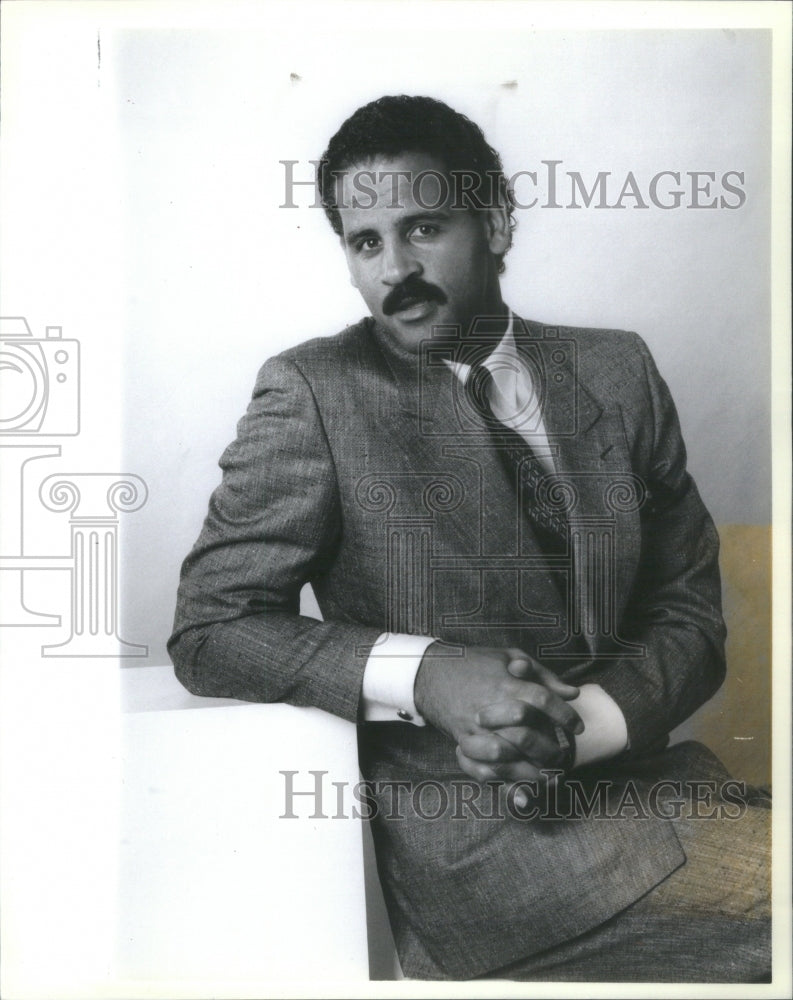 1987 Press Photo Stedman Graham American Educator Author Businessman Speaker- Historic Images