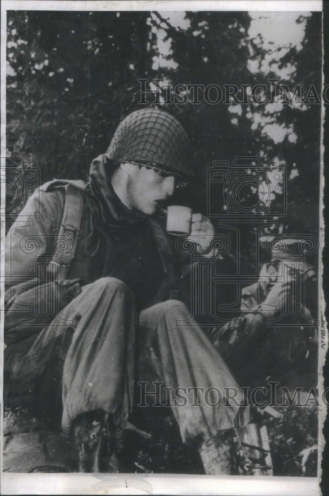 1959 Press Photo Norwegian Crown Prince Harald Northern Norway Tea Seven Night- Historic Images