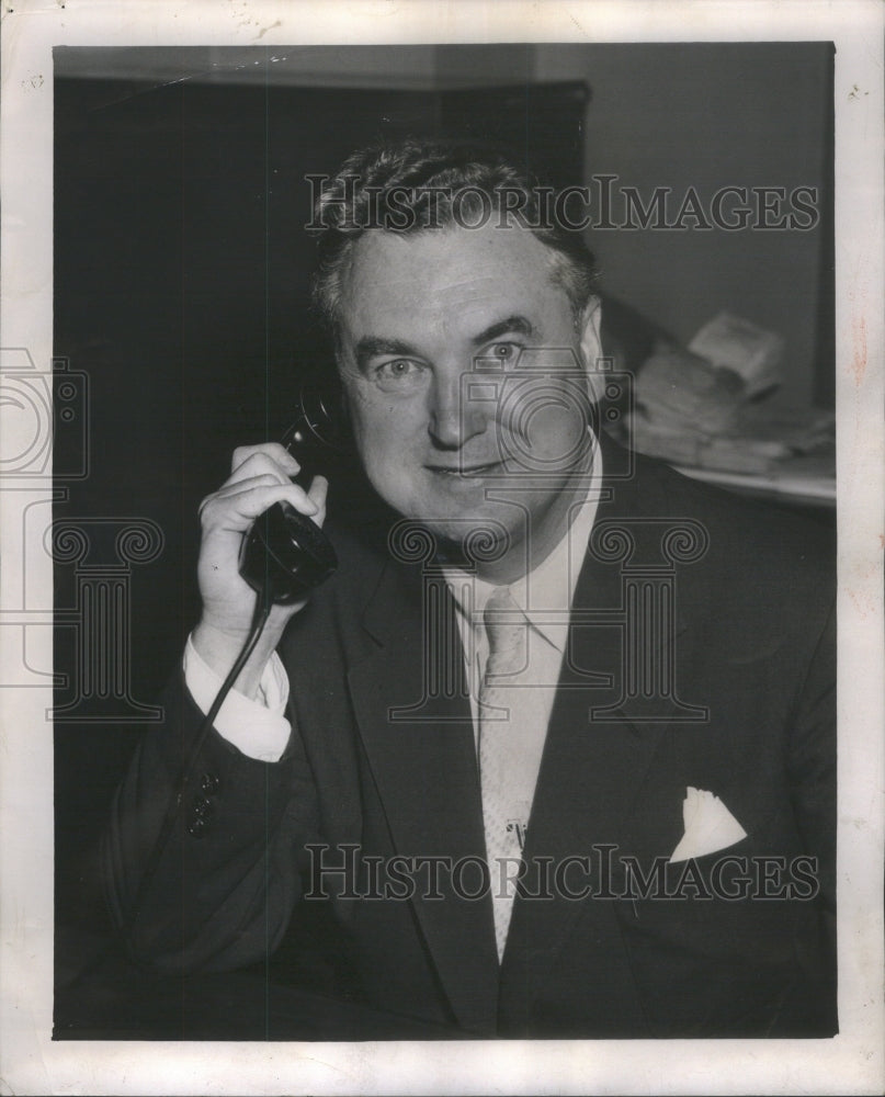 1969 Press Photo George Lane Talking Phone- RSA65143- Historic Images