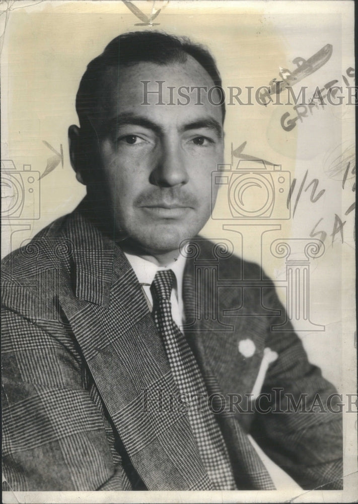 1937 Press Photo Herb Graffis American Golf Writer & Administrator- Historic Images