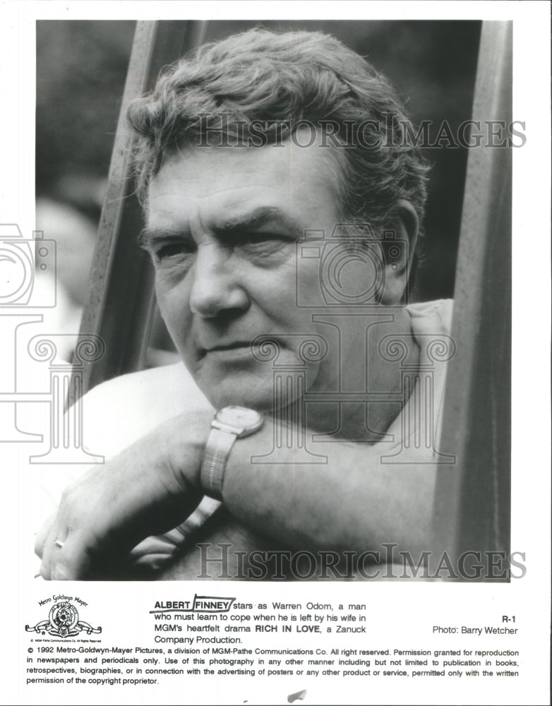 1992 Press Photo Actor Albert Finney Rich In Love Movie- Historic Images