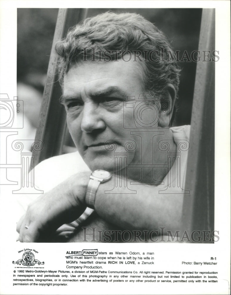 1992 Press Photo Albert Finney British Film &amp; Television Actor- RSA65611- Historic Images