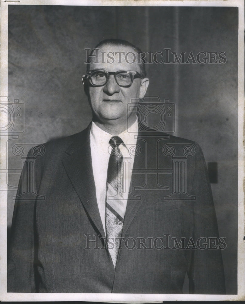 1957 Press Photo Charles Fleck Public Administrator for Illinois.- RSA66229- Historic Images