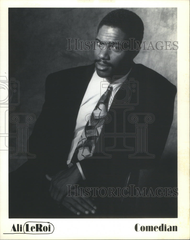 1995 Press Photo Ali LeRoi Comedian - Historic Images