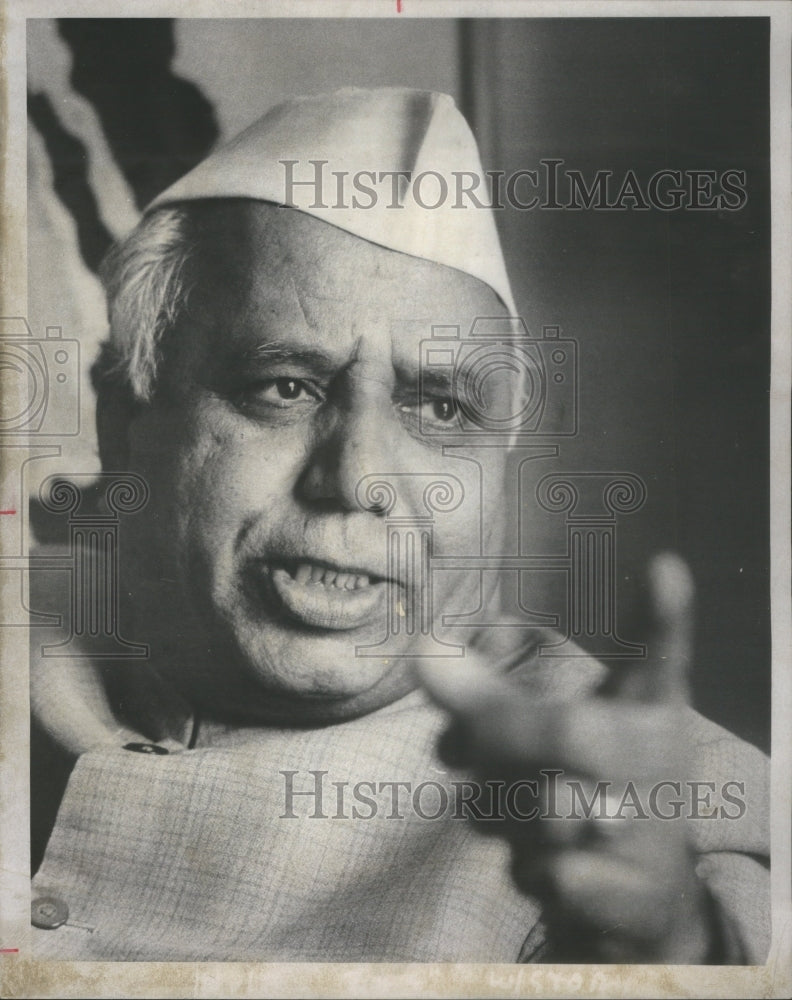 1975 Press Photo Yashwantrao B. Chavan India Foreign Minister- RSA68779- Historic Images