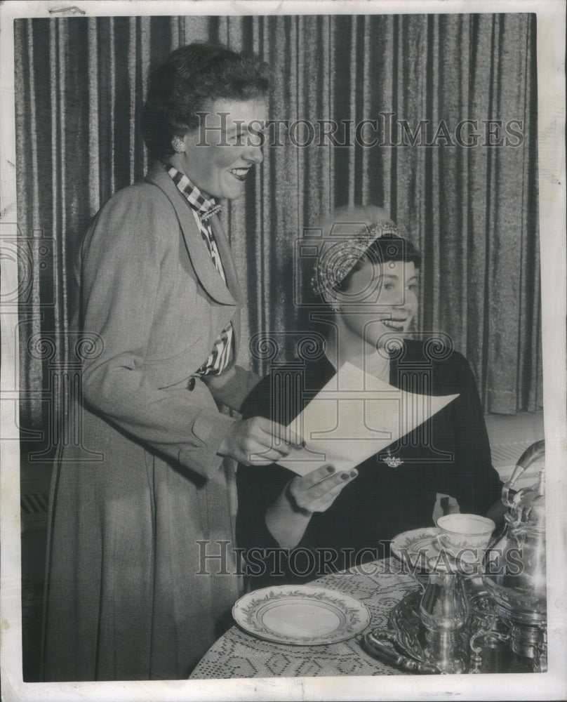 1949 Press Photo Mrs. George Rich III Women's Chairman Chicago Heart Association- Historic Images