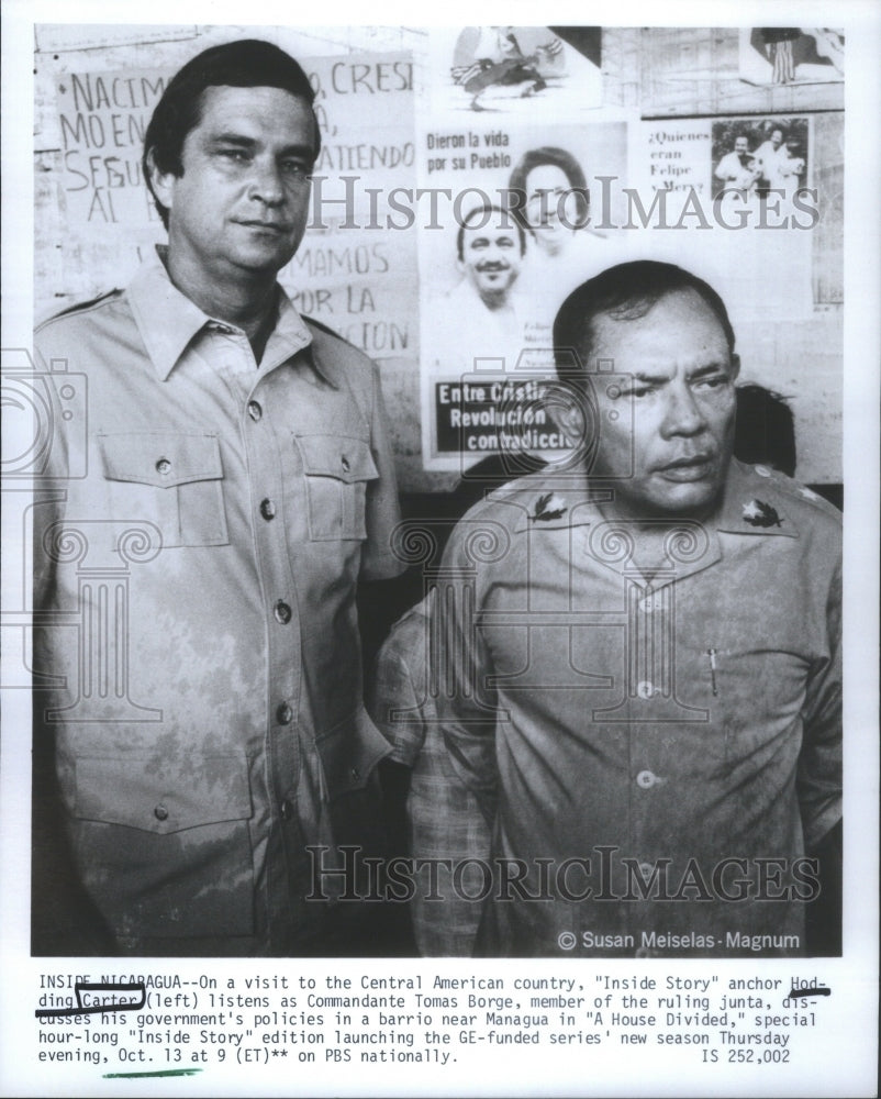 None Press Photo Hoding Carter & Commandante Tomas Borge- Historic Images