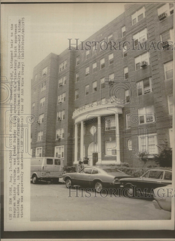 1975 Press Photo Samuel Bronfman kidnap Heir Seagram whisky fortune Brooklyn- Historic Images