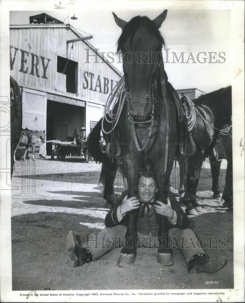 1942 Press Photo John Forrest &quot;Fuzzy&quot; Knight American Film and Television Actor- Historic Images