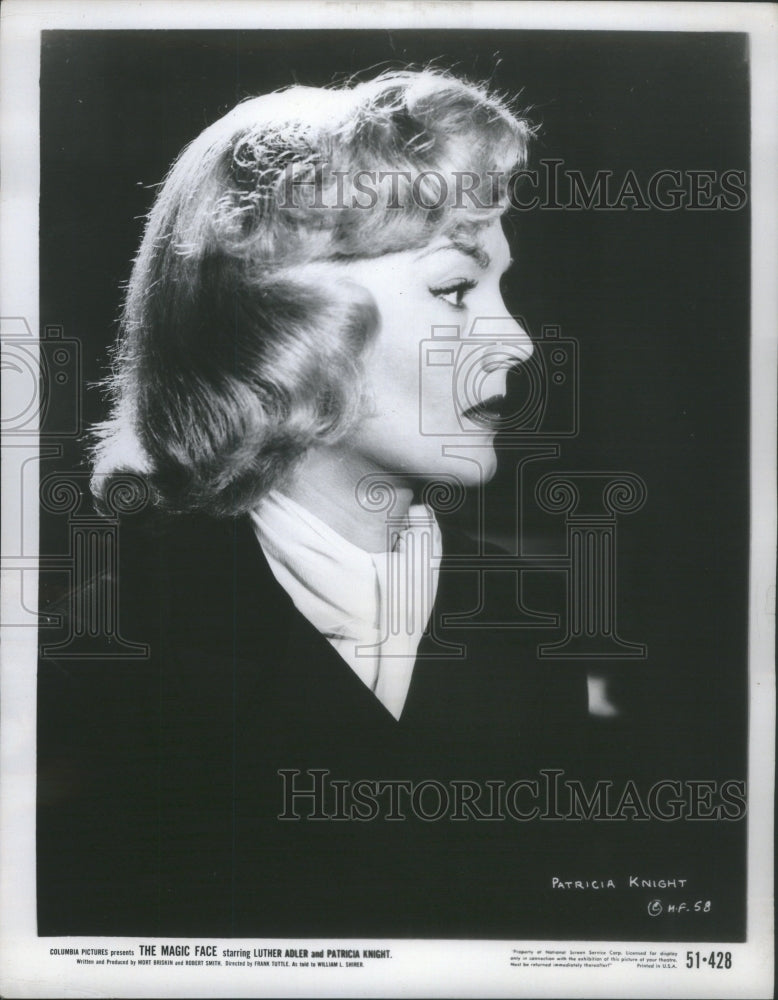 1951 Press Photo Patricia Knight American Actress- Historic Images