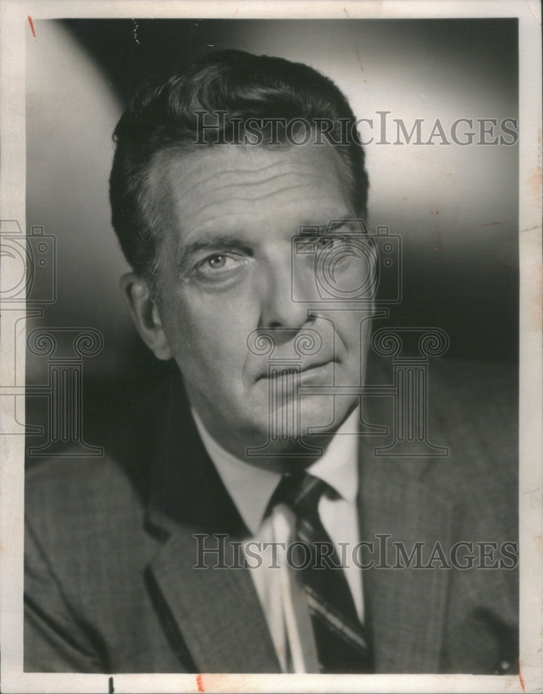 1968 Press Photo Chester Robert Huntley America Newscaster Television Anchor- Historic Images