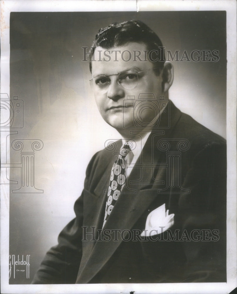 1958 Press Photo Robert Hurleigh News Broadcaster Midwestern Rocky Mountain- Historic Images