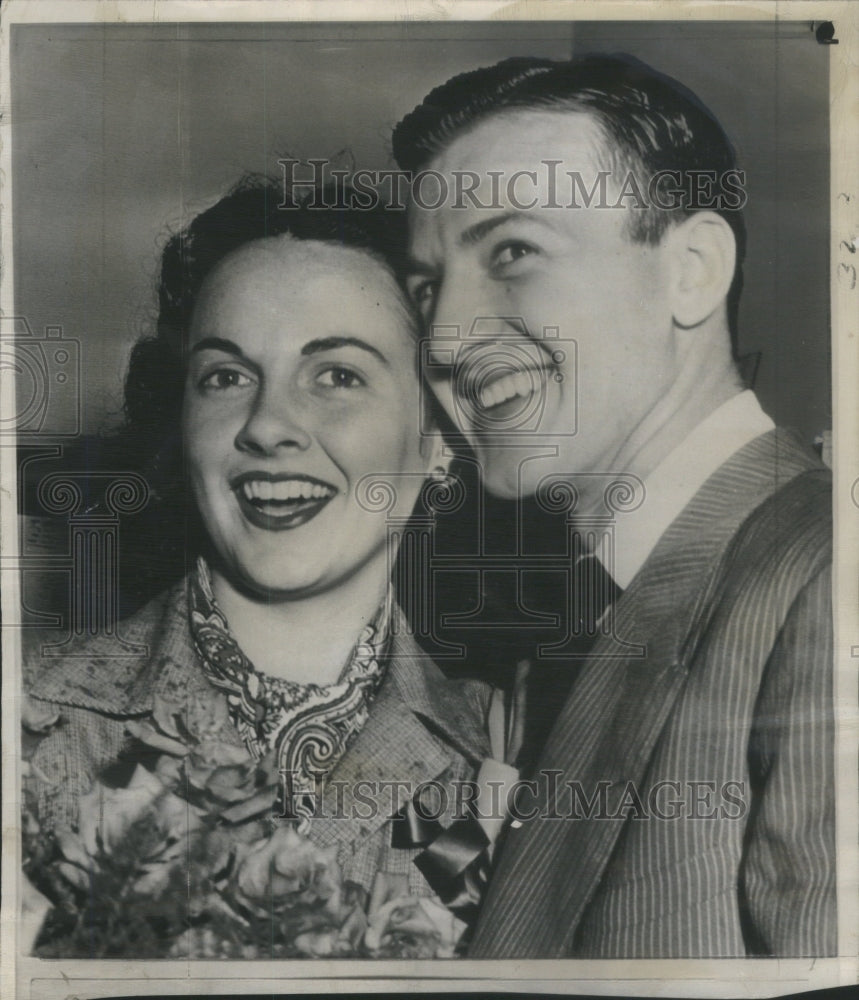 1947 Press Photo Barbara Jo Walker Miss America John Hummell Tennessee medical- Historic Images
