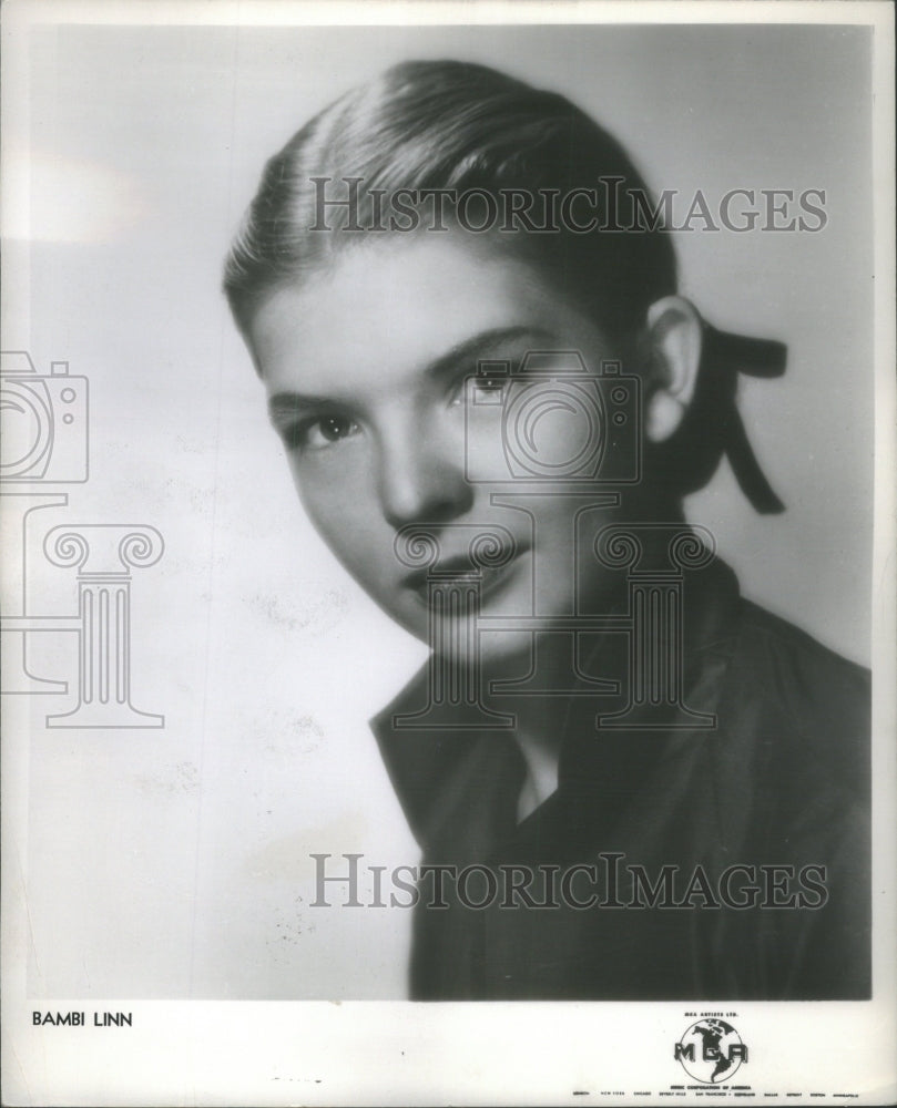 1952 Press Photo Bambi Linn American dancer choreographer actress- RSA72661- Historic Images